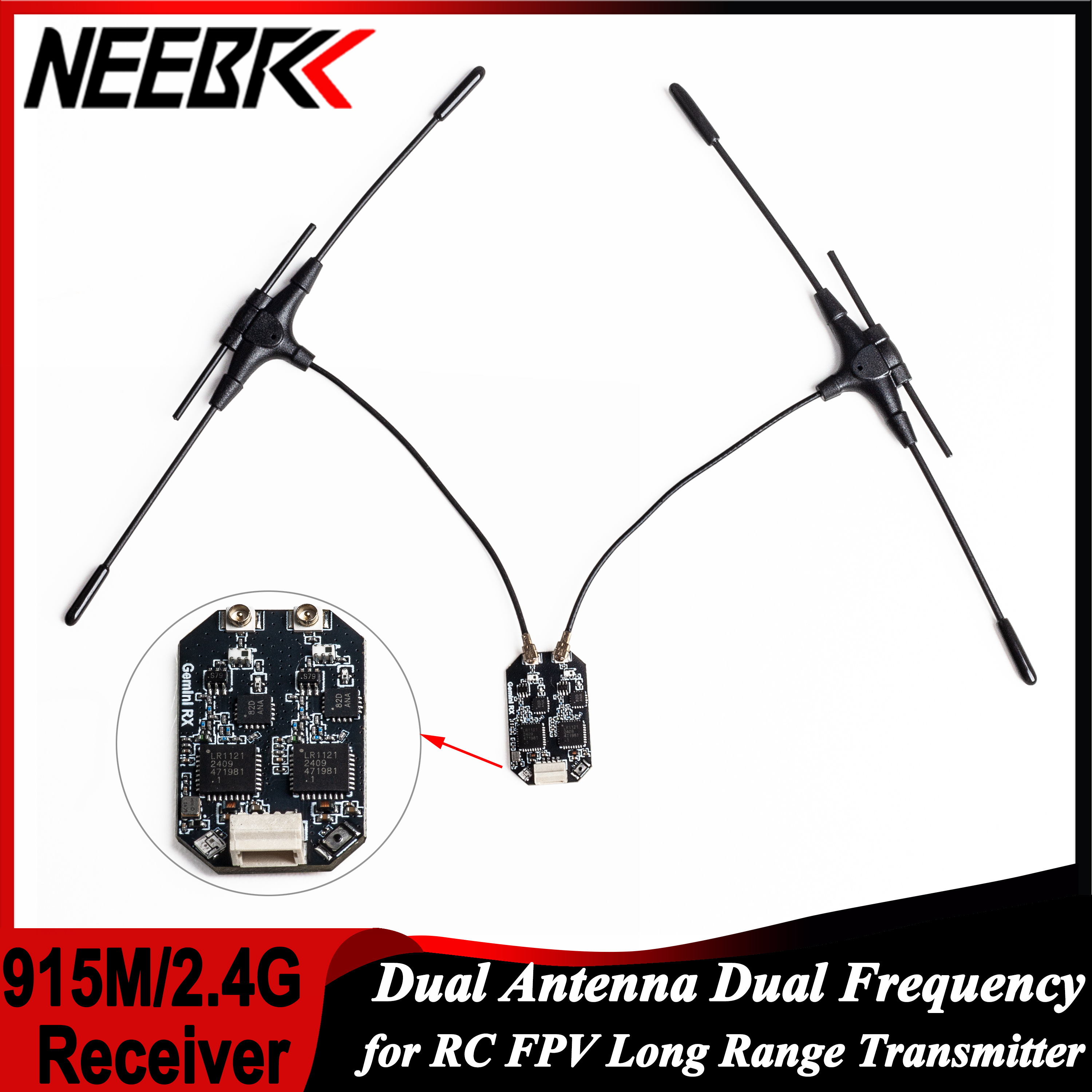 Drone Rc Racing - ELRS 915MHz/2.4GHz Gemini Dual Antenna Dual