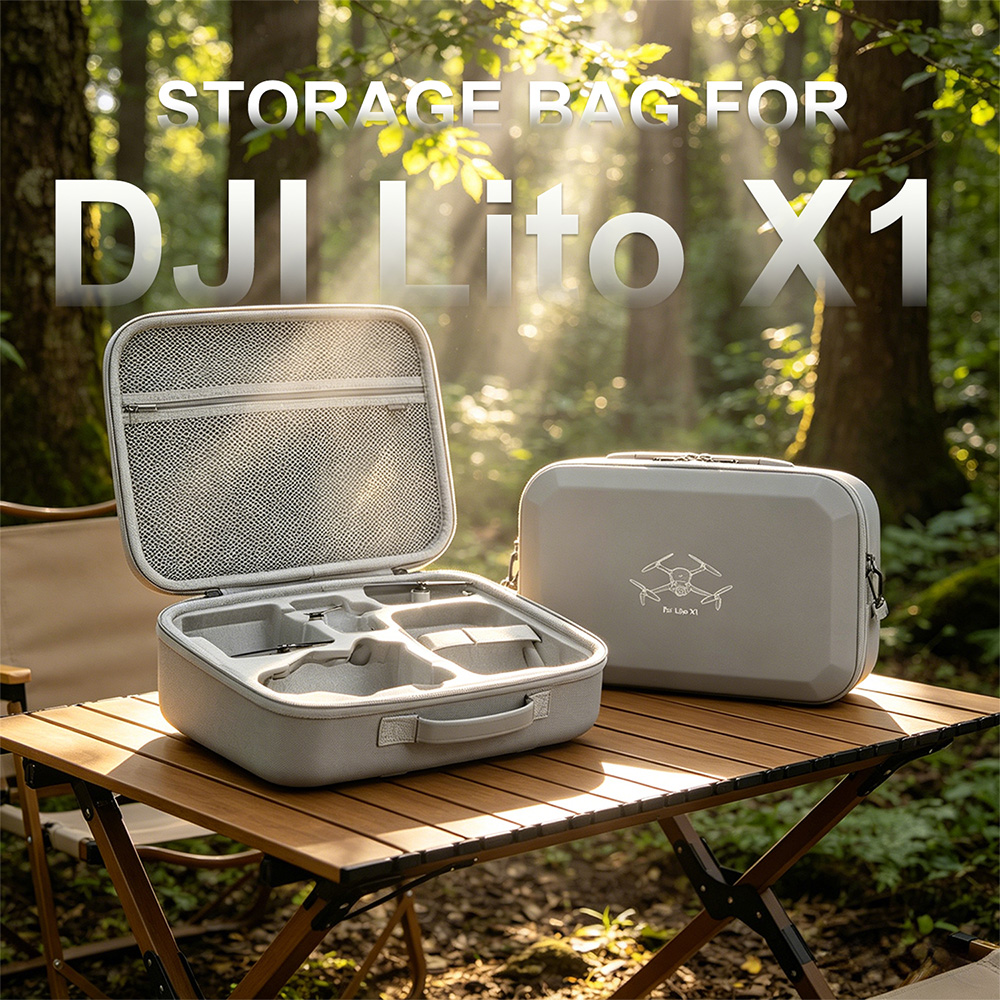 Drone Dji Rc N1 - XFJI PU Leather Hard Shell Shoulder