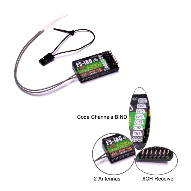 Flysky FS-IA6 Receiver 6CH Dua - Drone Rc Racing ulasan dan harga