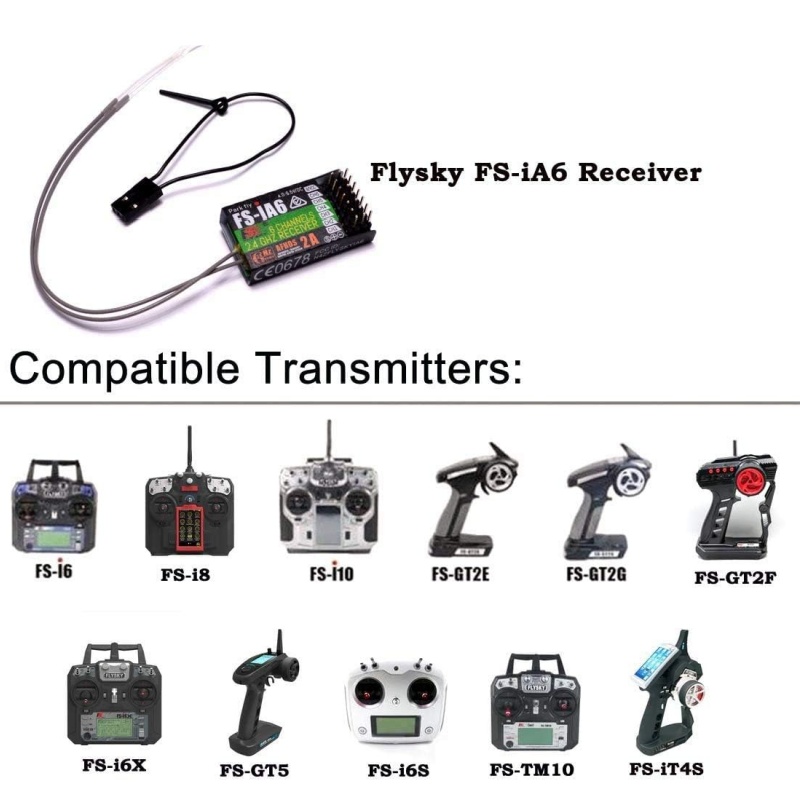 Flysky FS-IA6 Receiver 6CH Dua - Drone Rc Racing ulasan dan harga