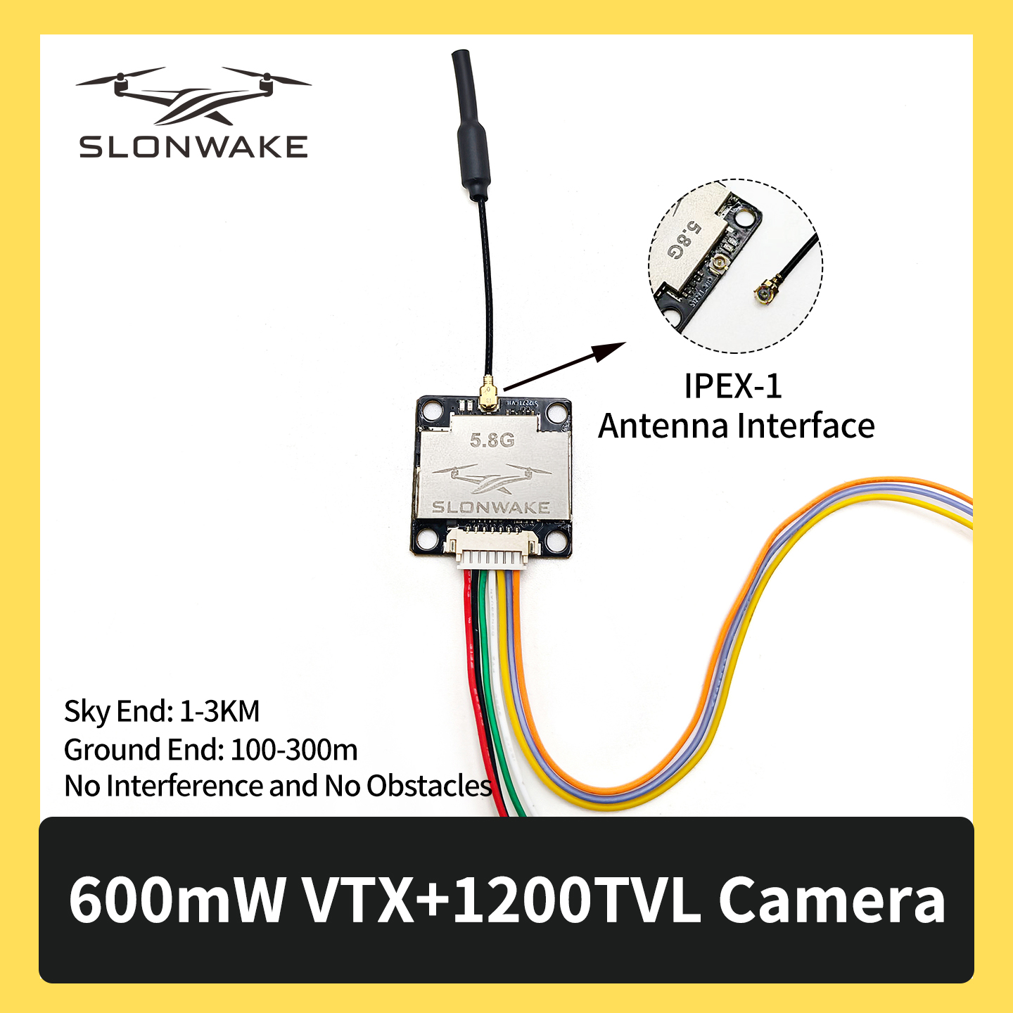 SLONWAKE 5.8G 600mW 7-24V FPV  - Drone Rc Camera ulasan dan harga