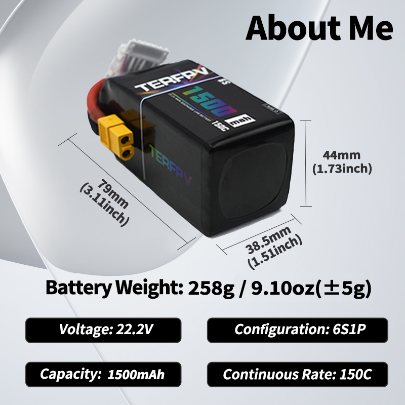 TERFPV Lipo Battery 6S 22.2V 1 - Nano Quad Fpv ulasan dan harga