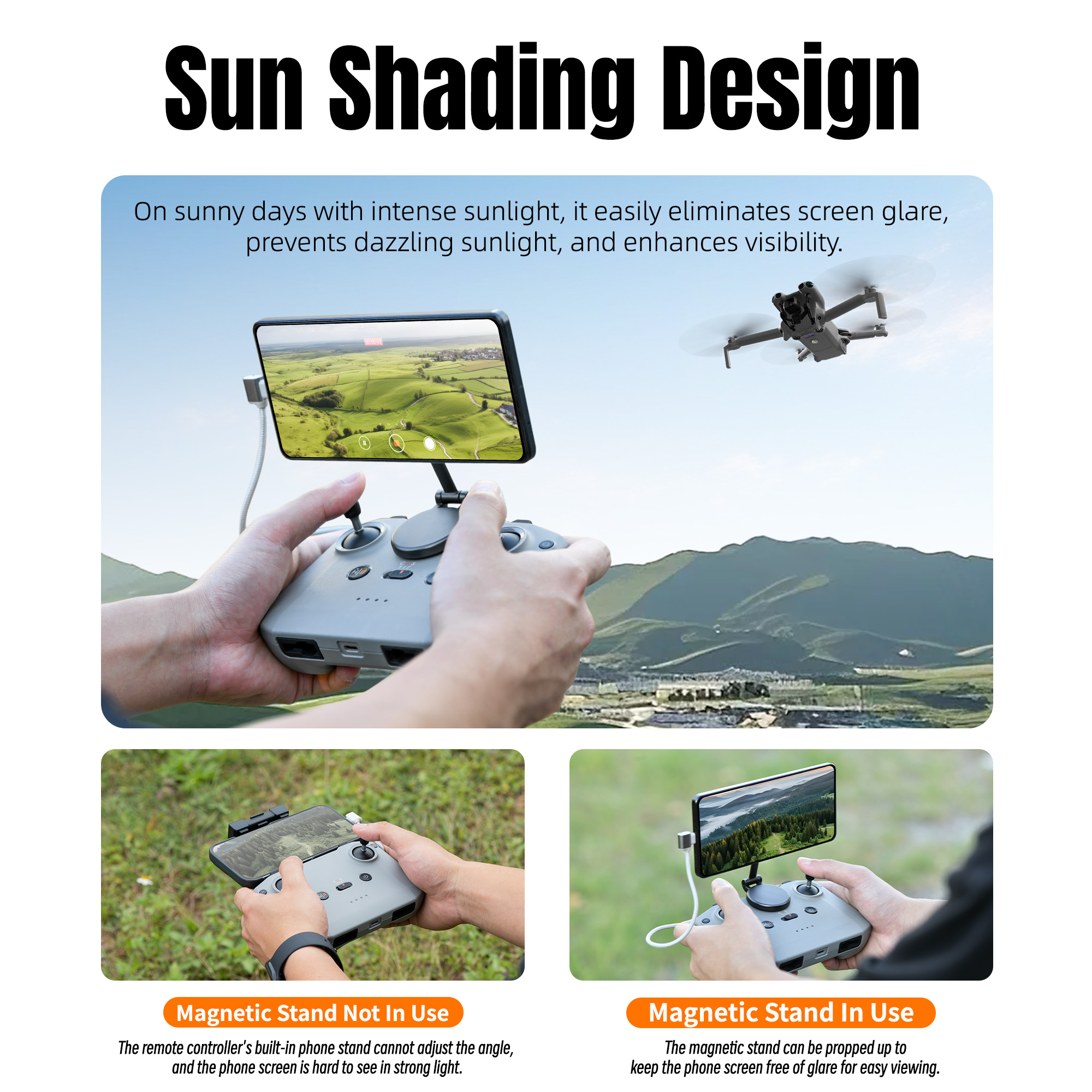 Adjustable Magnetic Phone Stan - Drone Dji Rc N1 ulasan dan harga