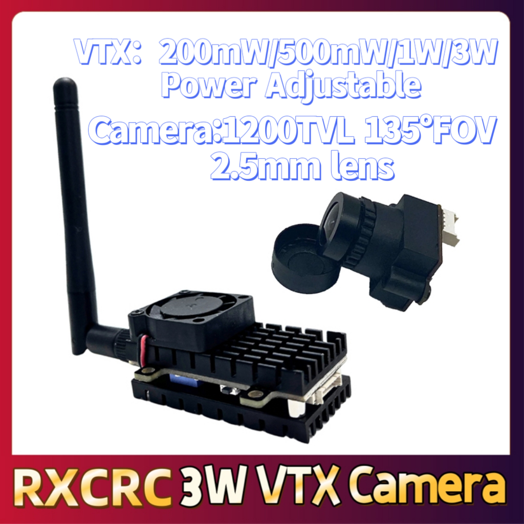 RXCRC 5.8G 3W Video VTX transm - Drone Rc Camera ulasan dan harga