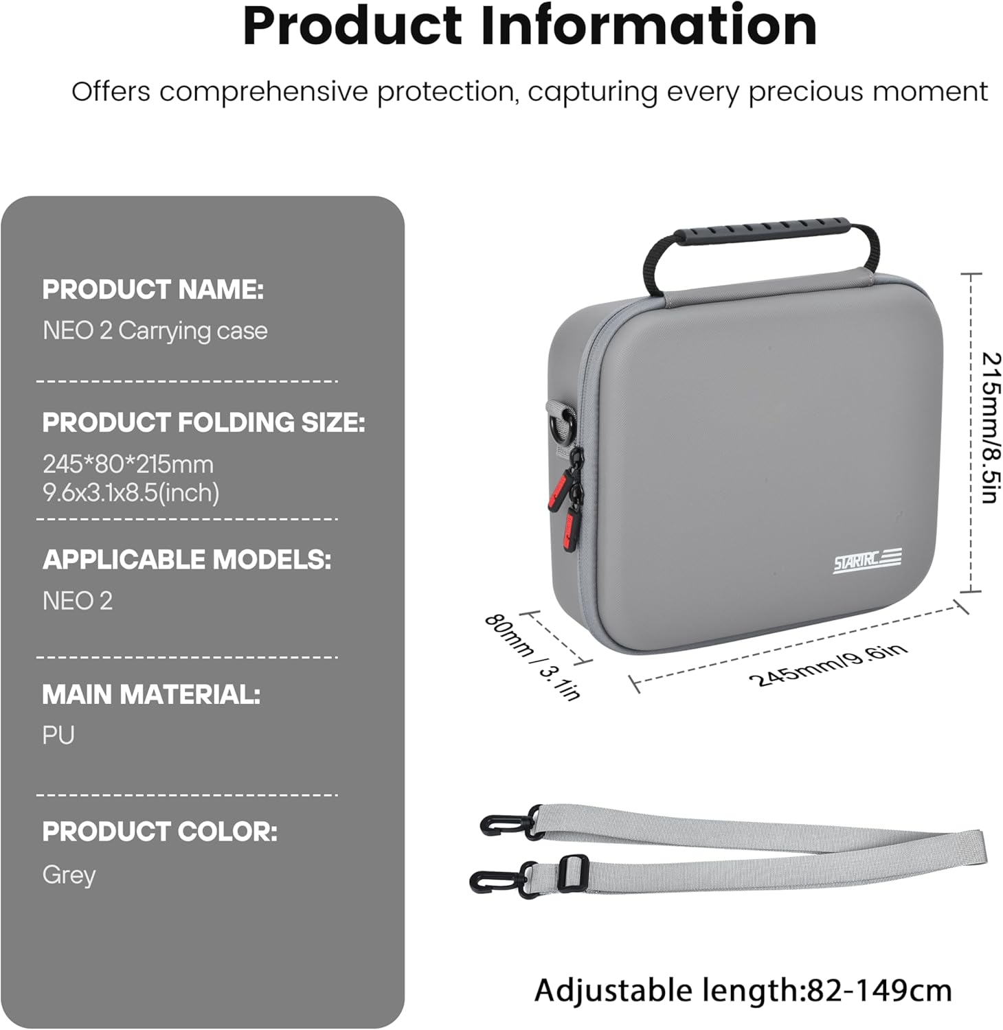 STARTRC Neo 2 Portable PU Shou - Drone Carrying Bag ulasan dan harga