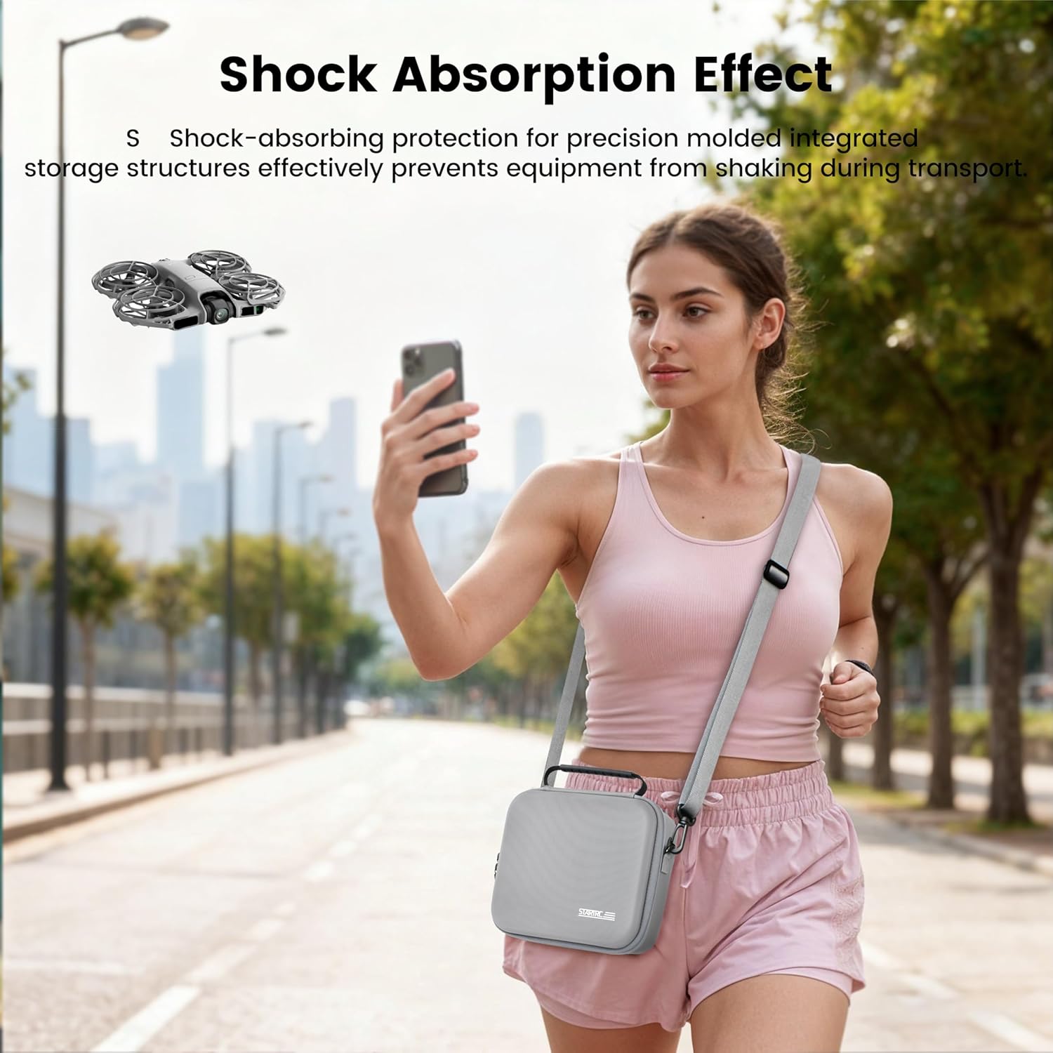 STARTRC Neo 2 Portable PU Shou - Drone Carrying Bag ulasan dan harga