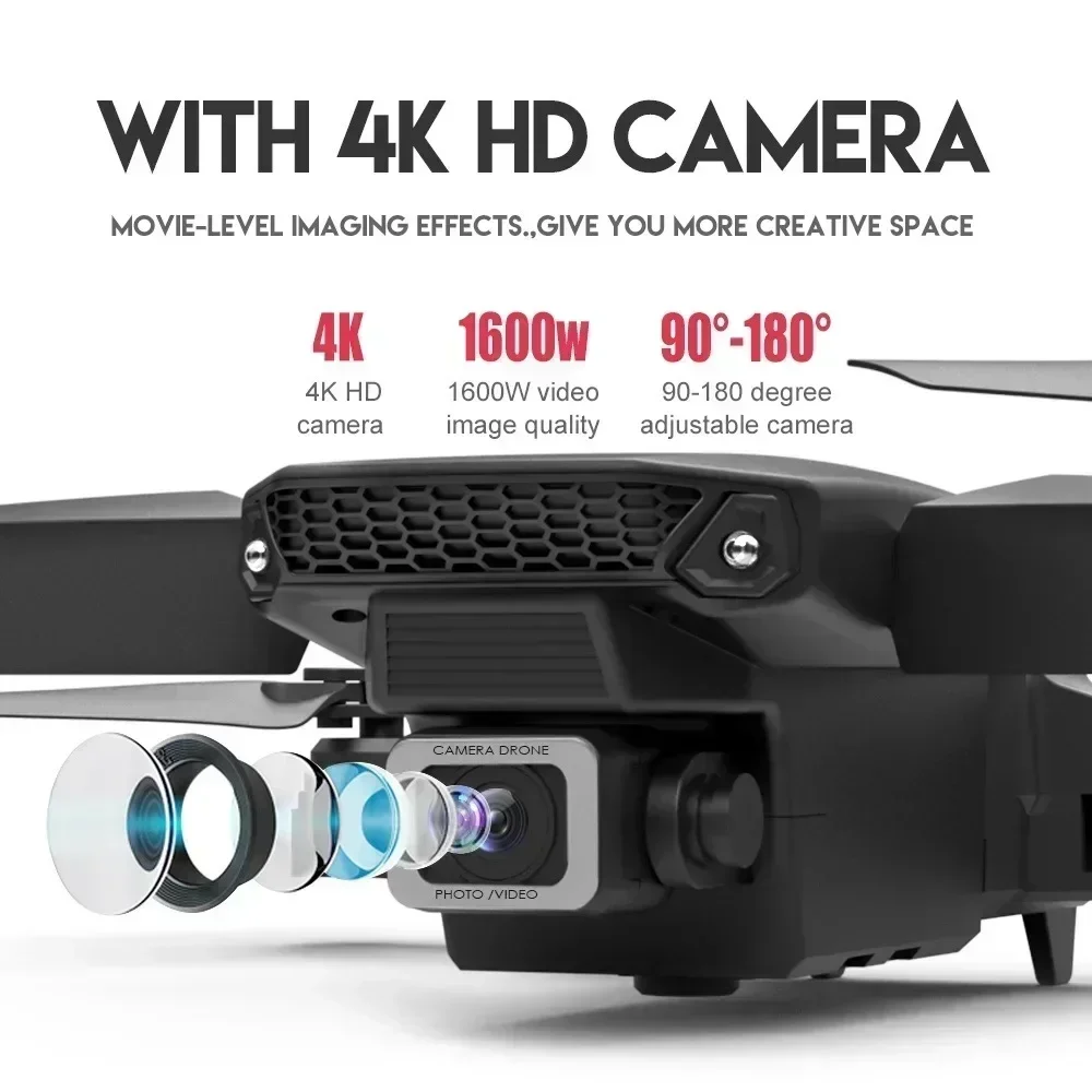E88 Pro WIFI FPV Drone Wide An - Drone Rc Cable ulasan dan harga