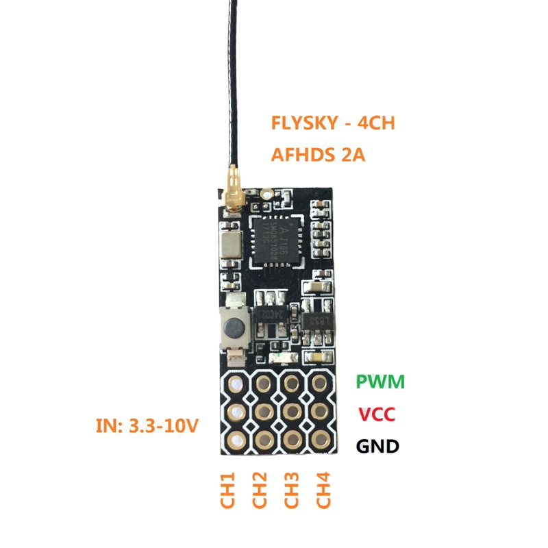 Flysky FS2A Mini Receiver 4CH  - Nano Quad Fpv ulasan dan harga