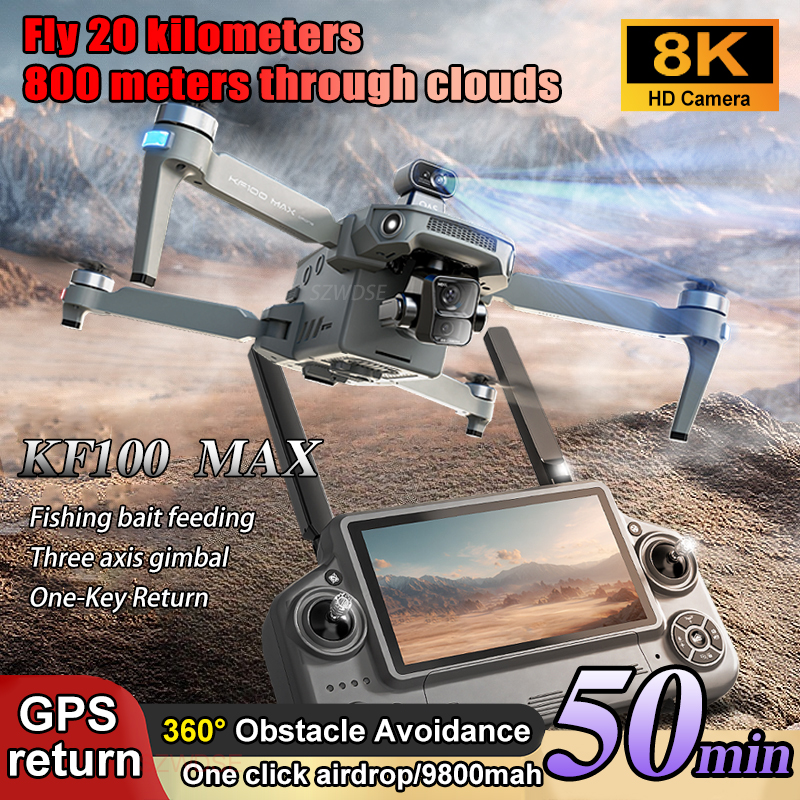 SJRC KF100 MAX 8K UHD Photo HD - Drone Rc Cable ulasan dan harga