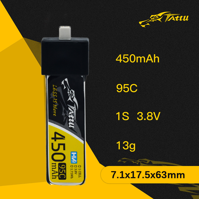 3Pcs NEW TATTU 450/500/550mAh  - Nano Quad Fpv ulasan dan harga