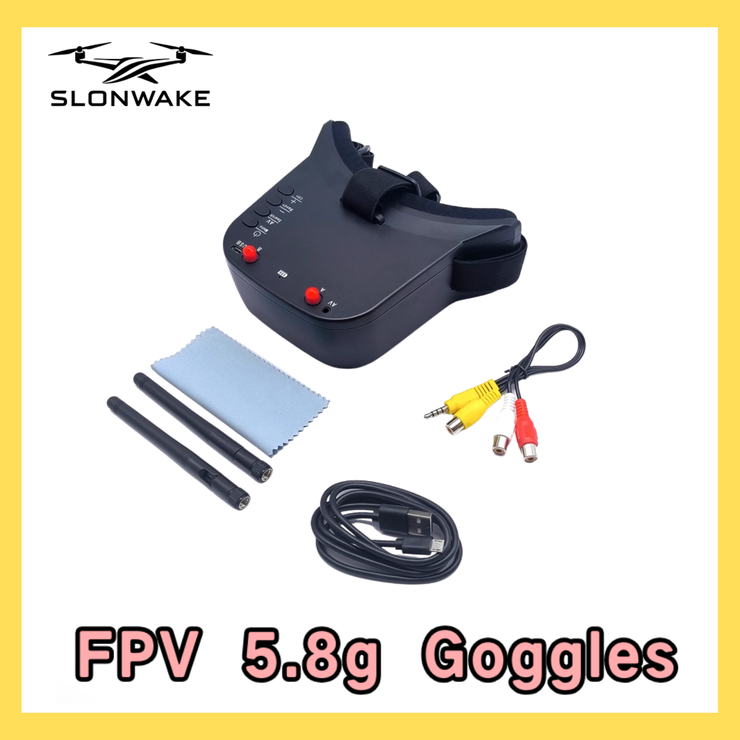 SLONWAKE 5.8G 48CH FPV 400mw V - Drone Rc Racing ulasan dan harga