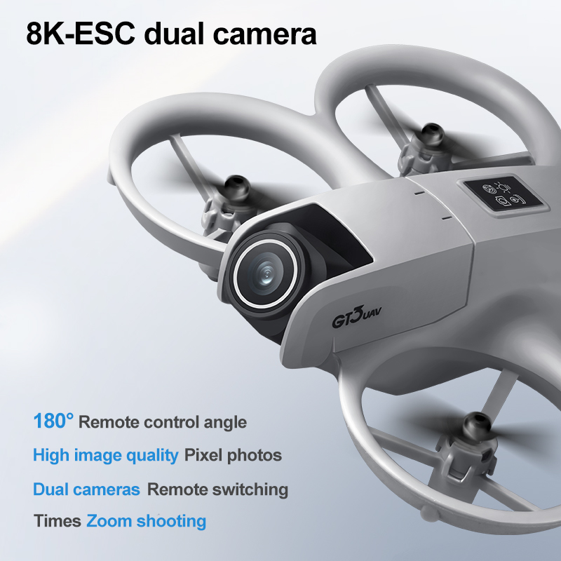 New GT3 Mini RC Drone 8K 5G Ae - Drone Rc Cable ulasan dan harga