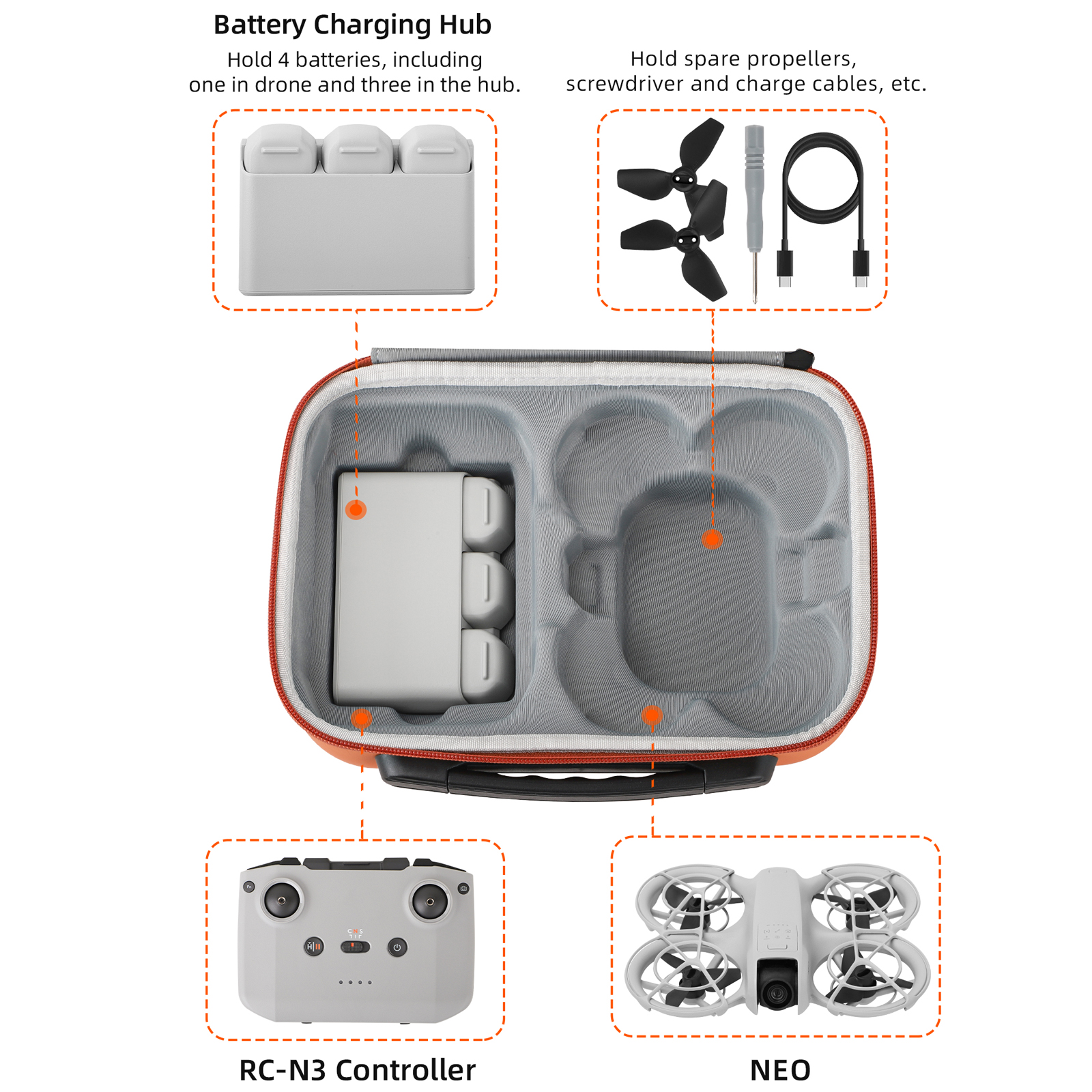 Portable Travel Bag Case For D - Drone Dji Rc N3 ulasan dan harga