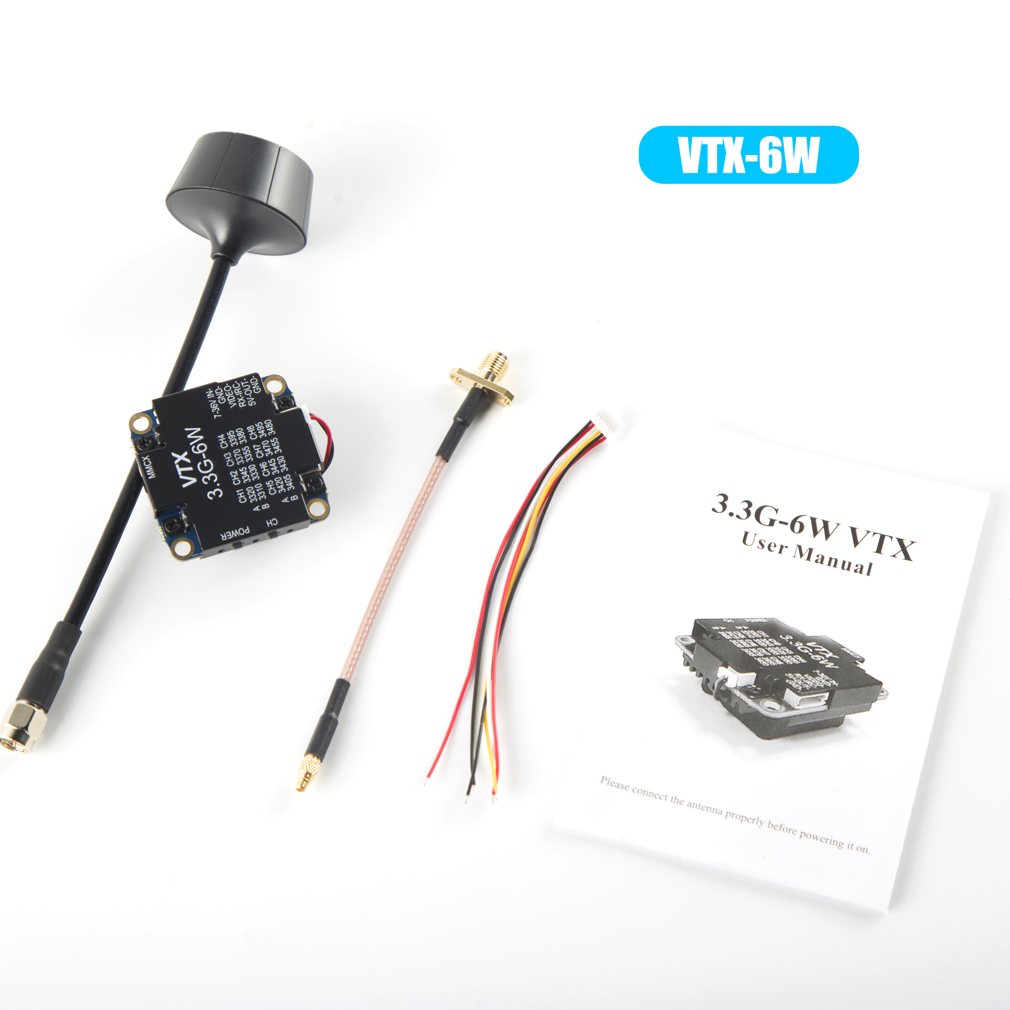 FPV Video Transmitter 3.3G 6W  - Drone Rc Racing ulasan dan harga